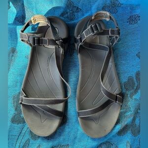 Teva Sandals Womens 10 Verra Strappy Sport Black Open Toe Shoe Beach Hiking
